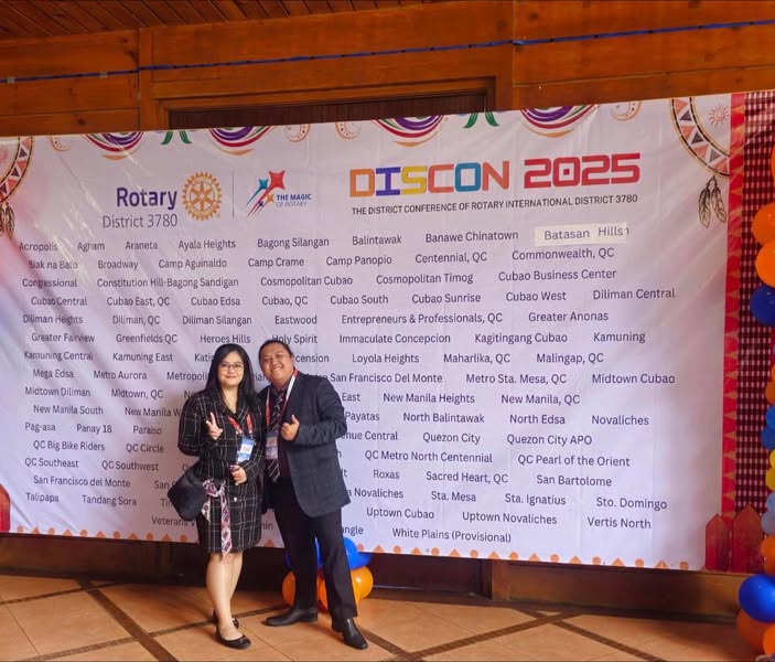 Our CEO, Eliezer Rabadon, recently attended DISCON 2025 of Rotary International District 3780 at Camp John Hay, Baguio City, as the President-elect of Rotary Club of Midtown Diliman.